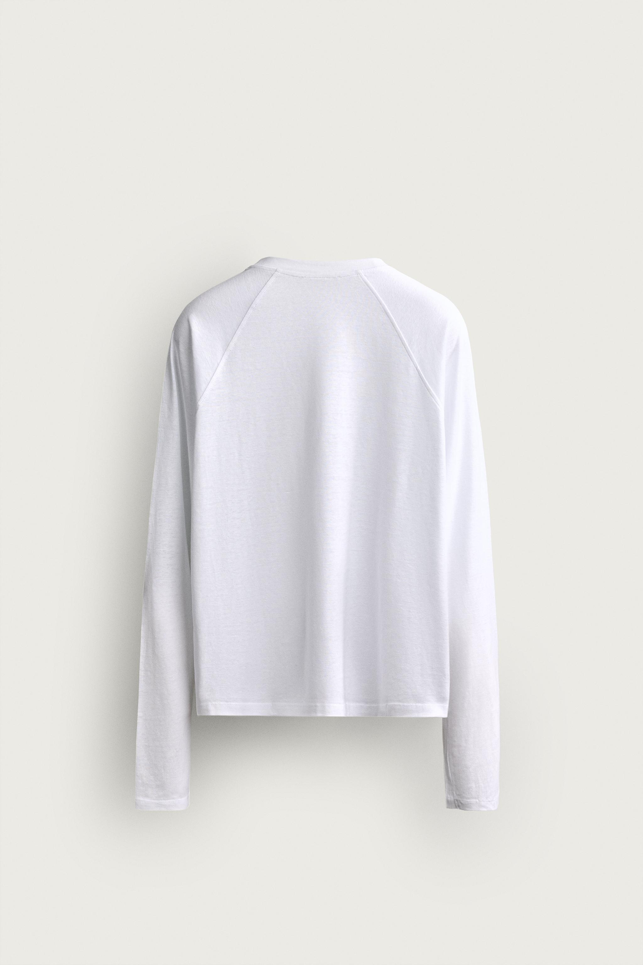 T-SHIRT COLOR BLOCK EN COTON ET LIN